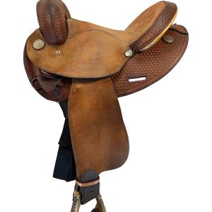 14 Inch Used Circle Y Barrel Saddle Wide 2044
