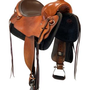15 Inch Used Rocking R Training Saddle