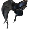 17 Inch Used Ansur Treeless Carlton Petite Dressage Saddle with Accessories