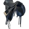 HOLD 2025/12/18e PRICE REDUCED! 17.5 Inch Used Bates Dressage Saddle Wide Tree