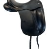 17 Inch Used Custom Saddlery Dressage Saddle 31124
