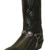 Men's Sage Black Concho Bracelet Western Boots 3033