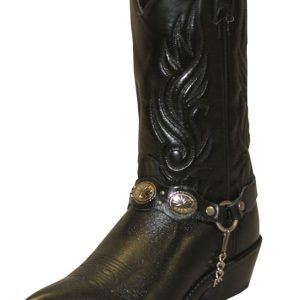 Men's Sage Black Concho Bracelet Western Boots 3033